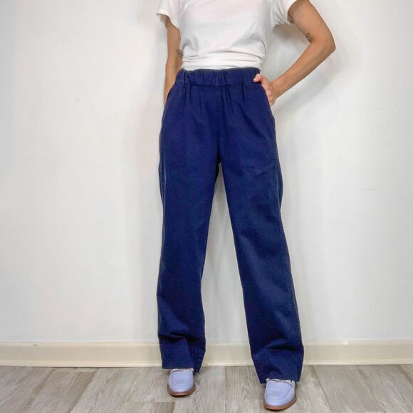 NWT J. CREW navy pull-on pants straight leg pockets tall nautical XST 3007 - Picture 14 of 14